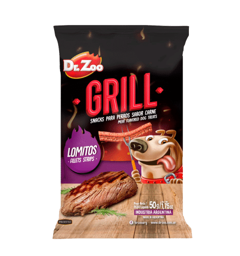 Friandises pour chien Dr. Zoo Grill Lomitos goût viande, sachet 50 g