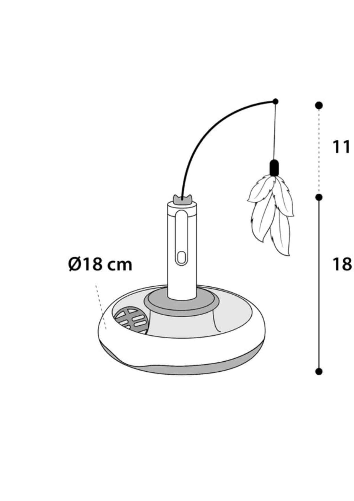 Jouet électronique Wassima circuit avec balle, blanc – image 3