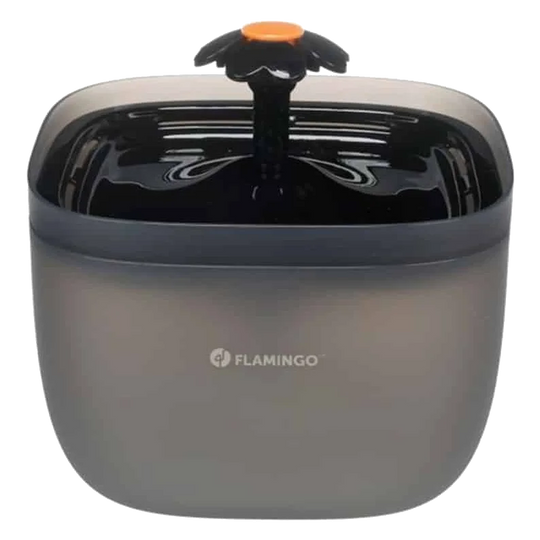 Fontaine à eau pour chat Flowie carrée noire 2 L