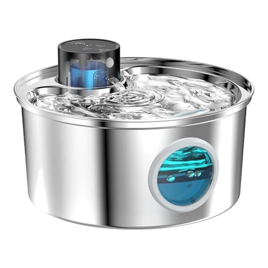 Fontaine à eau chat en inox 3,2 L avec capteur et recharge USB