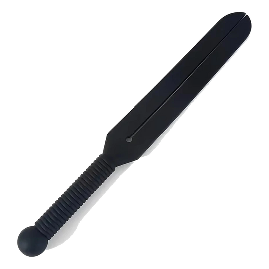 Cravache d'équitation en silicone noire, 38 cm
