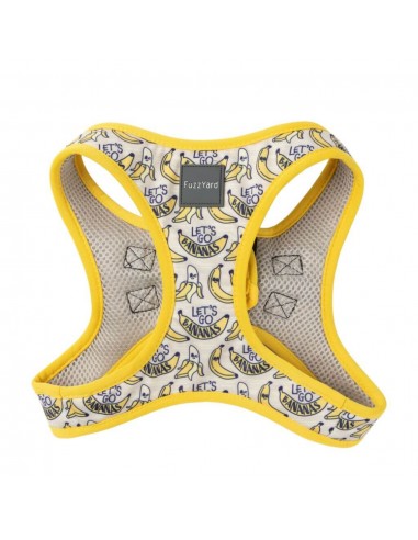 Harnais step-in pour chien FuzzYard Go Bananas respirant et réfléchissant