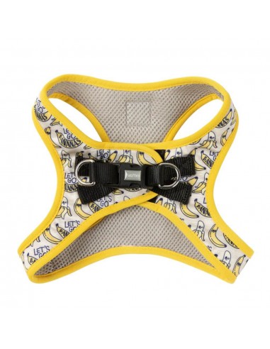 Harnais step-in pour chien FuzzYard Go Bananas respirant et réfléchissant