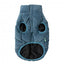 Manteau matelassé pour chien FuzzYard Mosman bleu délavé, col en velours