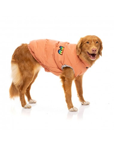 Manteau matelassé en coton pour chien FuzzYard Ashbury pêche