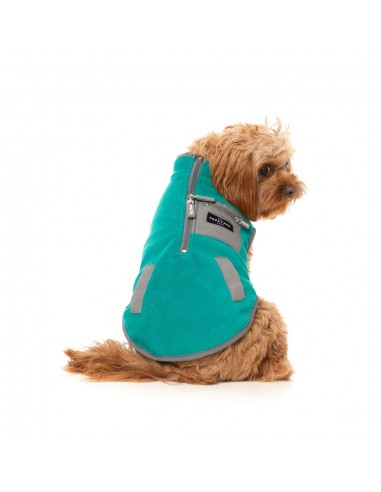 Gilet sherpa pour chien FuzzYard Fitzroy vert