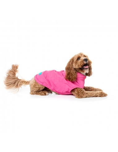 Imperméable à capuche pour chien FuzzYard Evo rose
