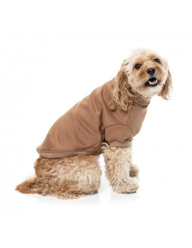 Pull col roulé pour chien FuzzYard Stevie latte