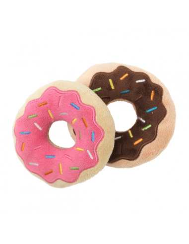 Peluches chien FuzzYard donut, lot de 2