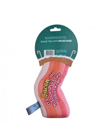 Peluche de Noël pour chien FuzzYard Bacon-ing Xmas