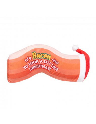 Peluche de Noël pour chien FuzzYard Bacon-ing Xmas