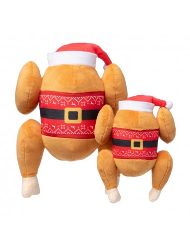 Peluche de Noël pour chien FuzzYard Fairisle Turkey (taille S)