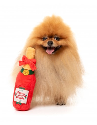 Peluche de Noël pour chien FuzzYard Merry & Bright Chompagne