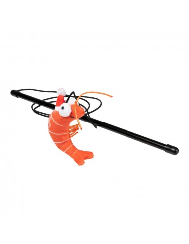 Canne à pêche de Noël pour chat FuzzYard Shrimpmas