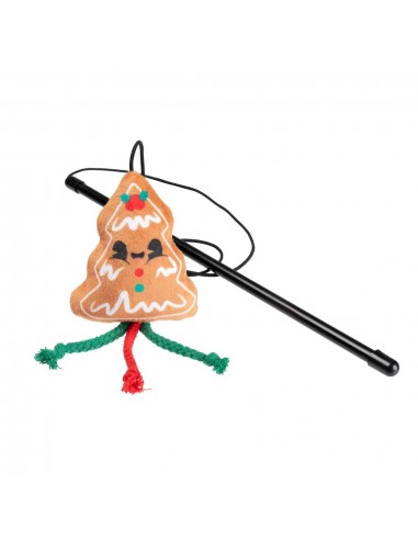 Canne à pêche de Noël pour chat FuzzYard Spruce Springsteen