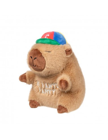Peluche pour chien FuzzYard Happybaras Cap-Ybara avec couineur