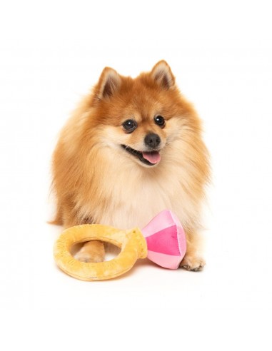 Peluche pour chien FuzzYard Love Diamond In The Ruff Ring, bague diamant