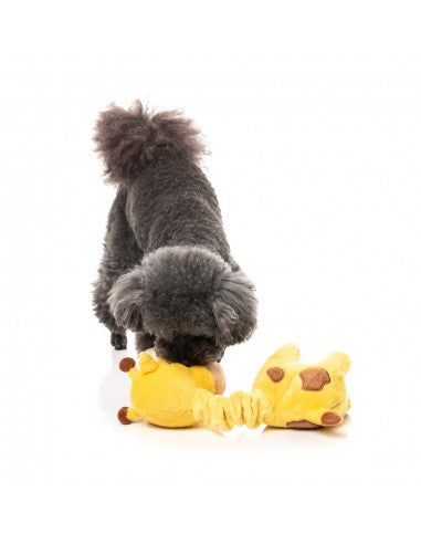 Peluche pour chien FuzzYard Neck Minnits Neckholas girafe à cou élastique
