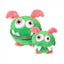 Peluche chien FuzzYard The Yardsters Peewee, vert (taille L)