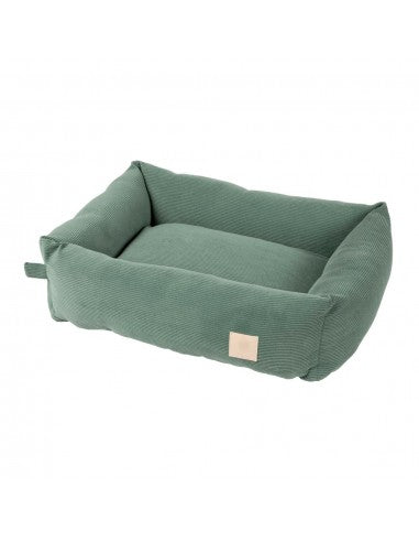 Panier chien en velours côtelé FuzzYard Life Myrtle Green (taille S)