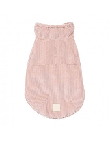 Manteau pour chien en velours côtelé FuzzYard Life Soft Blush