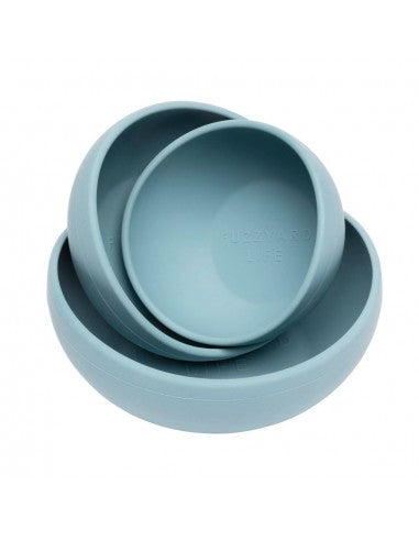 Gamelle chien en silicone FuzzYard Life French Blue (taille L)
