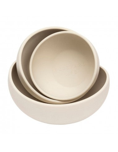 Gamelle chien en silicone FuzzYard Life Sandstone (taille S)