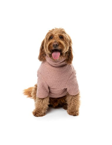 Pull bouclette pour chien FuzzYard Life Soft Blush