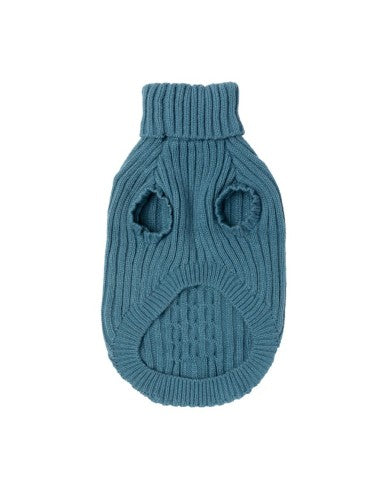 Pull tricoté pour chien FuzzYard Life French Blue (taille 1)