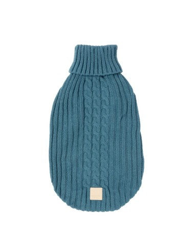 Pull tricoté pour chien FuzzYard Life French Blue (taille 2)