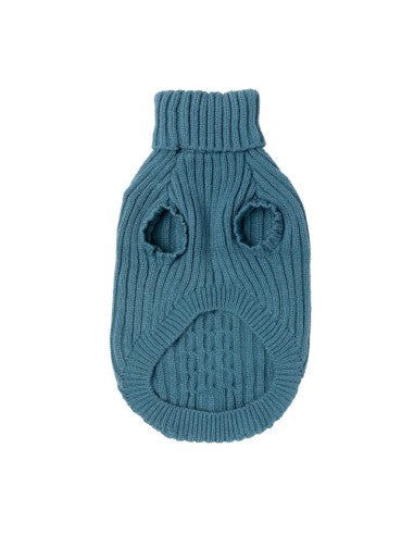 Pull tricoté pour chien FuzzYard Life French Blue (taille 3)