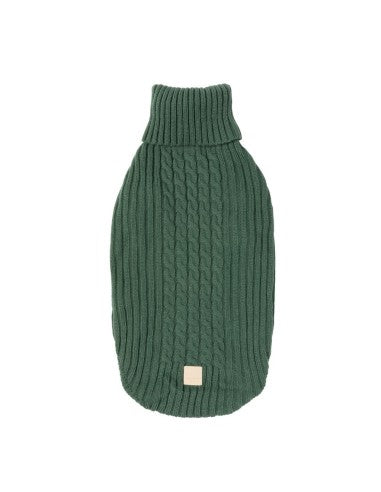 Pull tricoté pour chien FuzzYard Life Myrtle Green (taille 2)