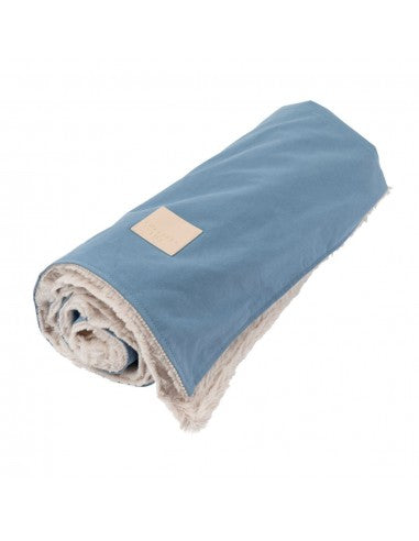 Couverture réversible pour chien FuzzYard Life French Blue (taille L)