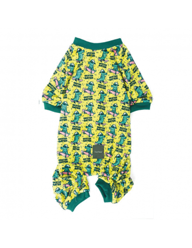 Pyjama pour chien frileux FuzzYard Sk8ter Gator (taille 1)