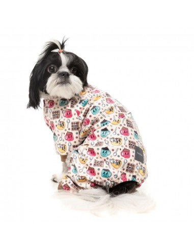 Pyjama polaire pour chien FuzzYard Breakfast Blitz taille 6