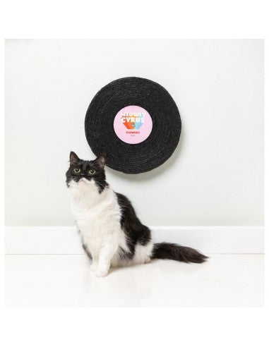 Griffoir rotatif en sisal pour chat FuzzYard Record Cat Meowly Cyrus