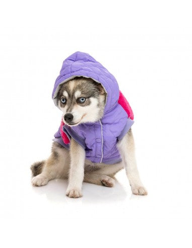 Sweat à capuche chien FuzzYard Oregon lavande