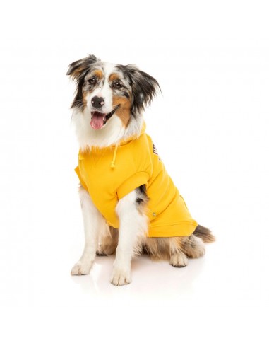 Sweat à capuche chien FuzzYard State jaune