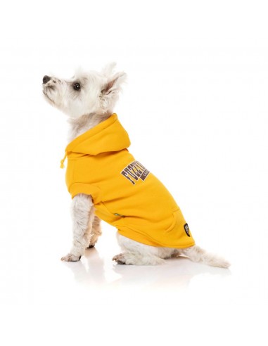 Sweat à capuche chien FuzzYard State jaune