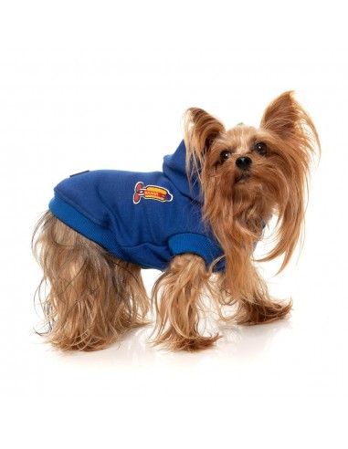 Sweat à capuche pour chien FuzzYard The Homies, bleu (taille 1)