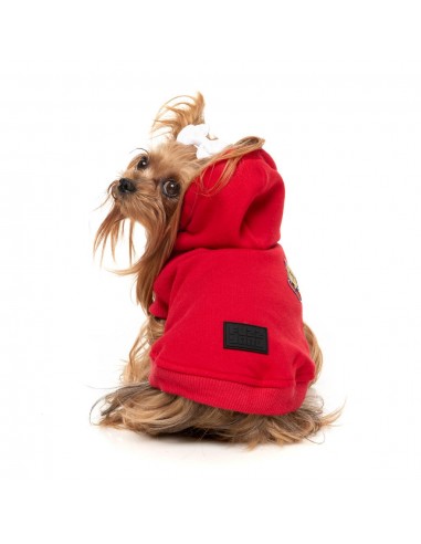 Sweat à capuche pour chien FuzzYard The Homies, rouge (taille 1)