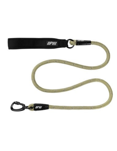 Laisse corde pour chien FuzzYard FY Active kaki, 155 cm