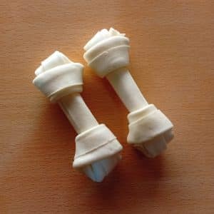 Os noué blanc pour chien, 10 cm
