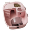 Cage compacte pour hamster rose avec cachette, mangeoire, abreuvoir, escalier et roue