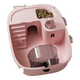 Cage compacte pour hamster rose avec cachette, mangeoire, abreuvoir, escalier et roue