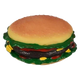 Jouet chien hamburger géant en vinyle, 15 cm