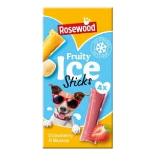 Glace aux fruits Rosewood pour chien, lot de 4