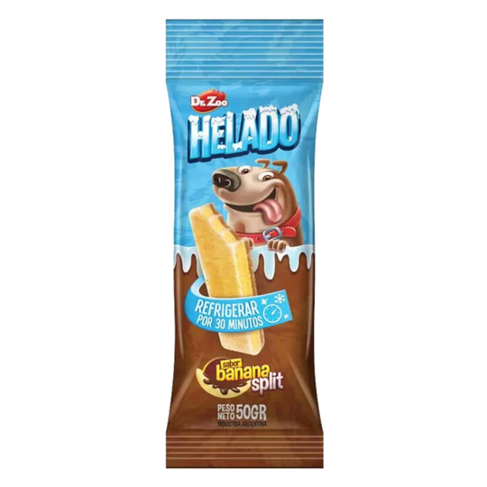 Glace Doctor Zoo pour chien : banana split, crème, Dubaï ou saucisse et fromage