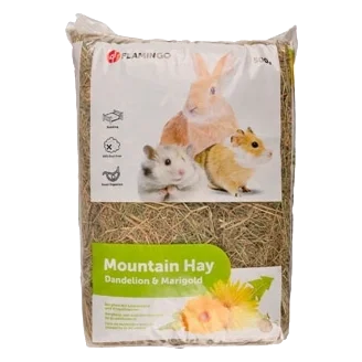 Foin de montagne au pissenlit pour rongeurs, 500 g