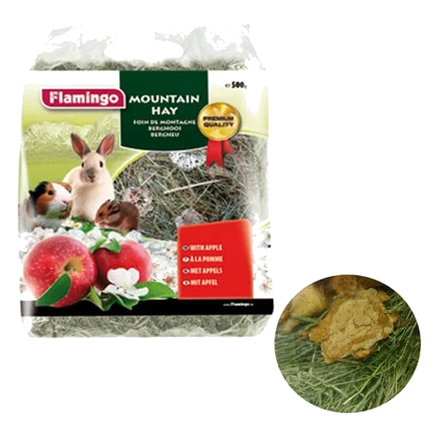 Foin de montagne à la pomme pour rongeurs, 500 g